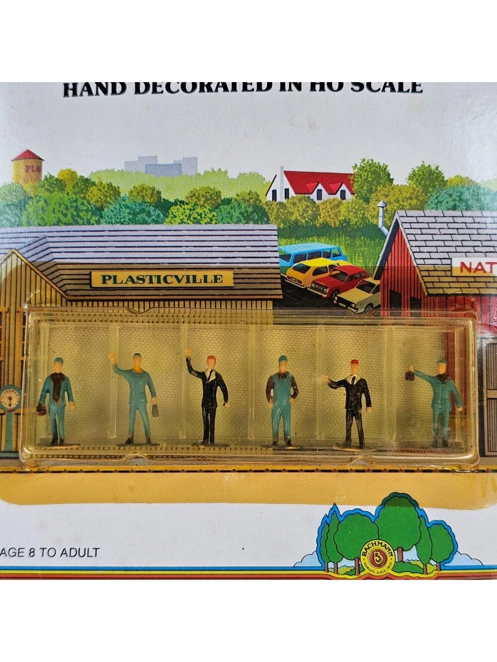 Bachmann Mini-People Train Crew HO Scale Hand Decorated Figures 42-3303 Vintage
